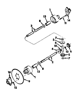 Part Location Diagram of IH-62779-C91 Cub Cadet Housing, Differential Carrier